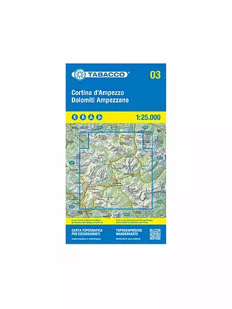 TABACCO | Wanderkarte - Cortina d'Ampezzo, Dolomiti Ampezzane 1:25.000 | 